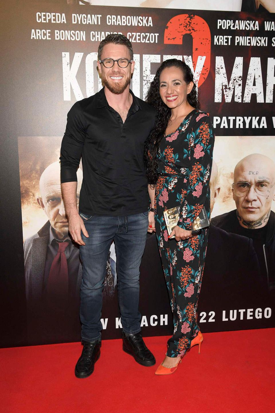 Mateusz Grzesiak i Iliana Ramirez – Kobiety Mafii 2, premiera (fot. WBF/mat.pras.)