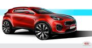 Zapowiedź nowej Kii Sportage (2016) na szkicach