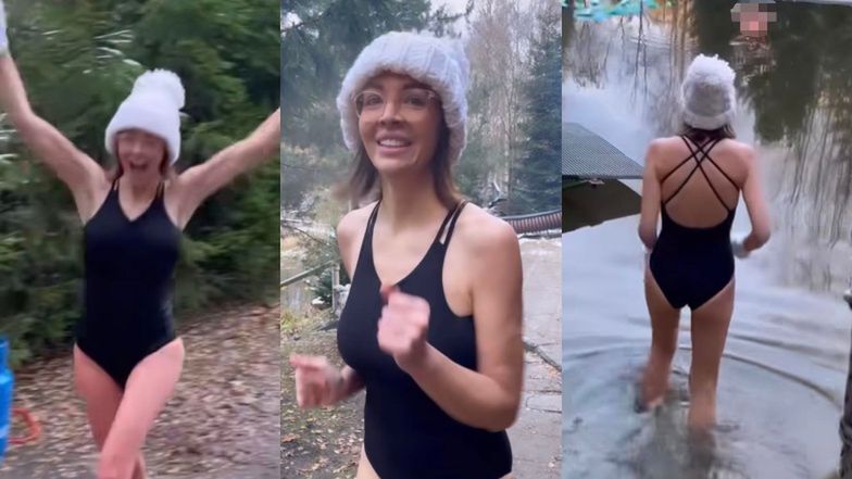 Anna Wendzikowska na morsowaniu