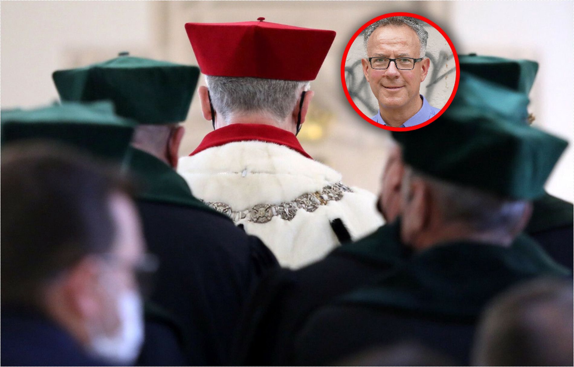 Uniwersytet pozwał dr hab. Witold Wojtowicz (na małym zdjęciu)