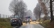 Przeciszów: Kukurydza zablokowała DK44. Ruch kierowany na objazdy