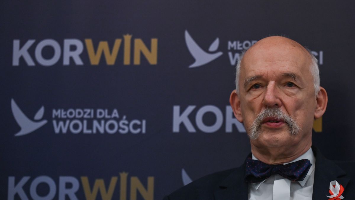 Janusz Korwin-Mikke, the chairman of the party KORWiN, during a meeting with supporters in Rzeszow.
On Monday, June 20, 2022, in Rzeszow, Podkarpackie Voivodeship, Poland. (Photo by Artur Widak/NurPhoto via Getty Images)
