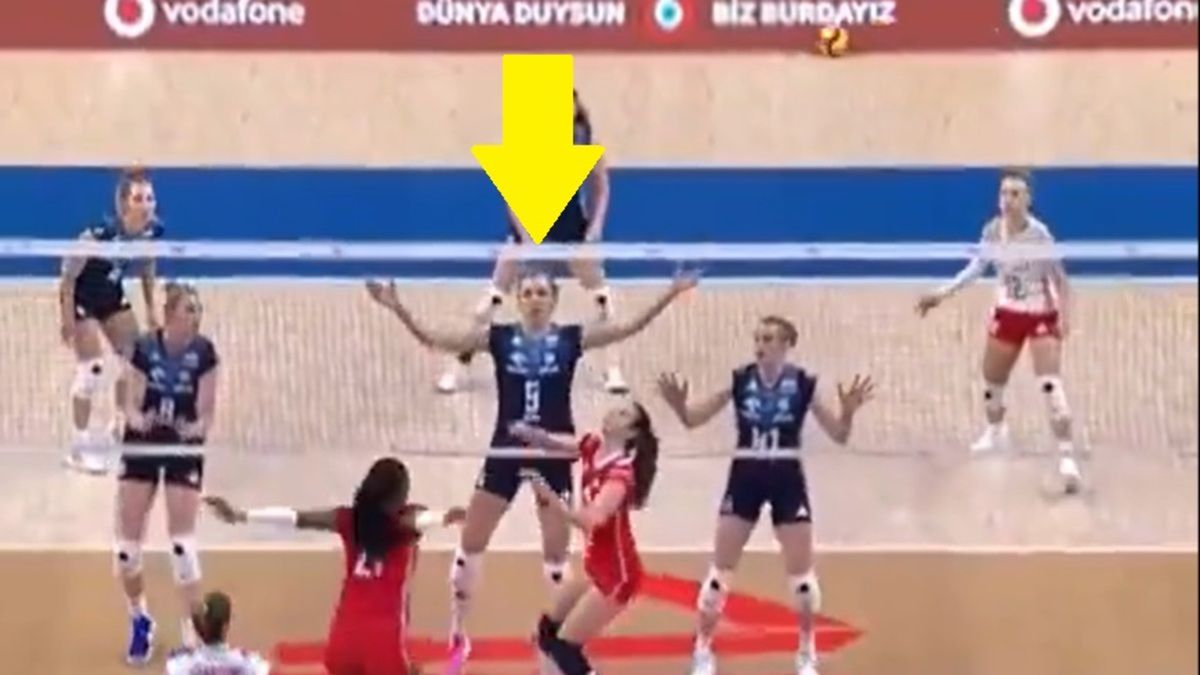 Twitter / Polsat Sport / Agnieszka Korneluk w meczu Polska - Francja