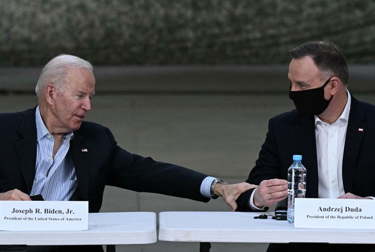 Prezydent USA Joe Biden i prezydent Polski Andrzej Duda