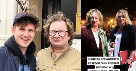 Antek Królikowski wspomina koncert papieski, który prowadzili jego rodzice. "Dziękuję Mamo, dziękuję Tato"