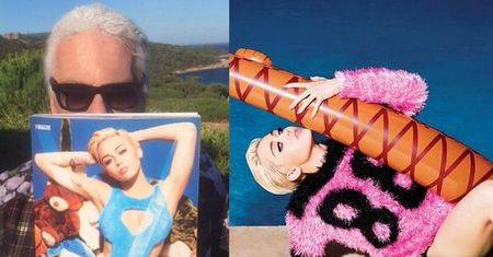 Kolorowa i "niegrzeczna" Miley w obiektywie Lagerfelda!