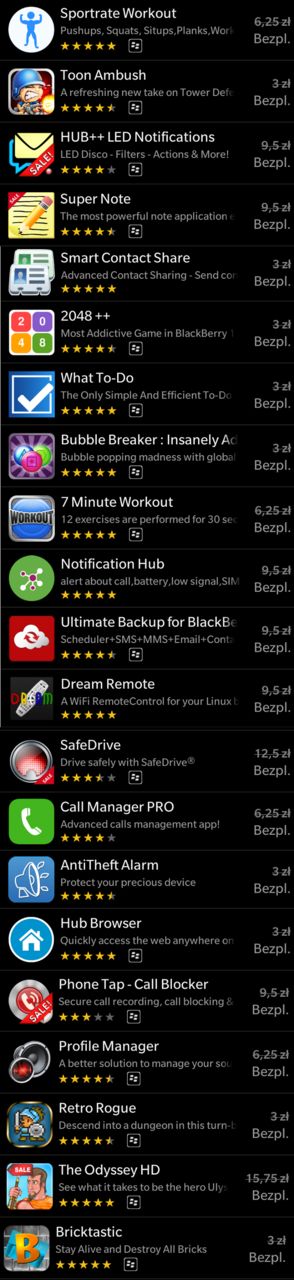 Część II Darmowych Aplikacji z okazji Świąt w BlackBerry World