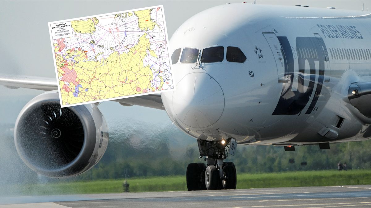 Lotowski B787 Dreamliner do i z Japonii poleciał krótszą, ale bardziej wymagającą trasą, nad biegunem północnym