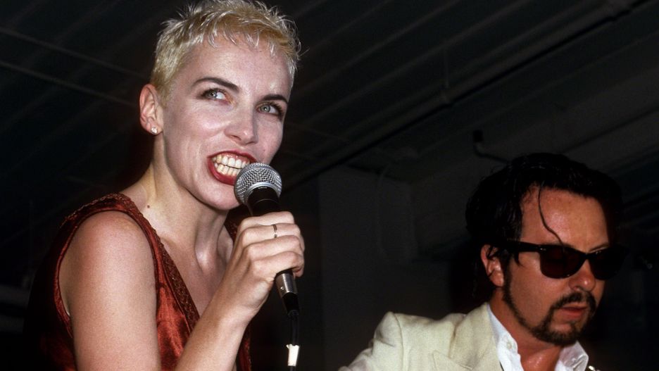 Annie Lennox i David Stewart jako Eurythmics w 1989 r.