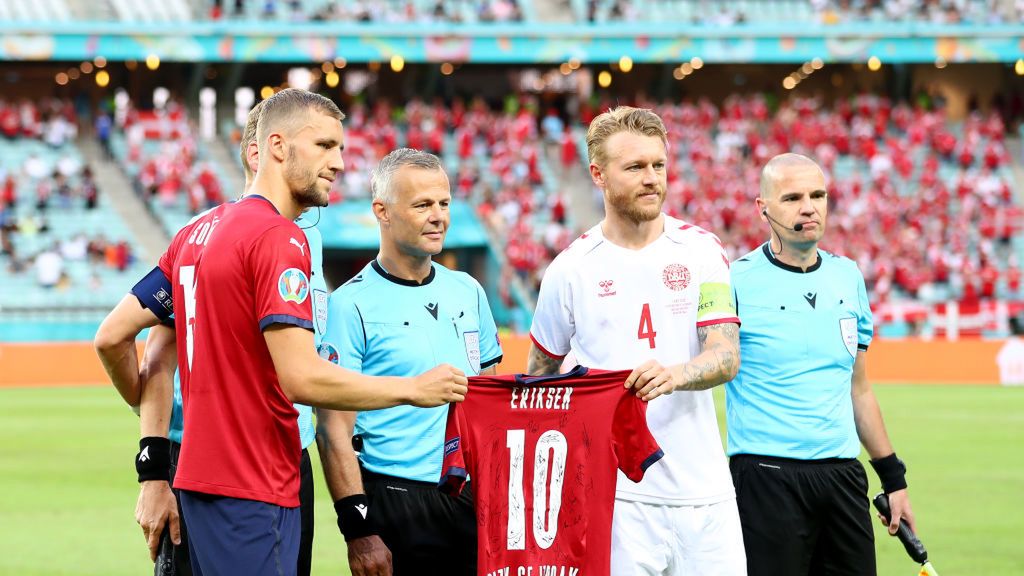 Zdjęcie okładkowe artykułu: Getty Images / Matthew Lewis - UEFA / Na zdjęciu: Tomas Soucek i Simon Kjaer