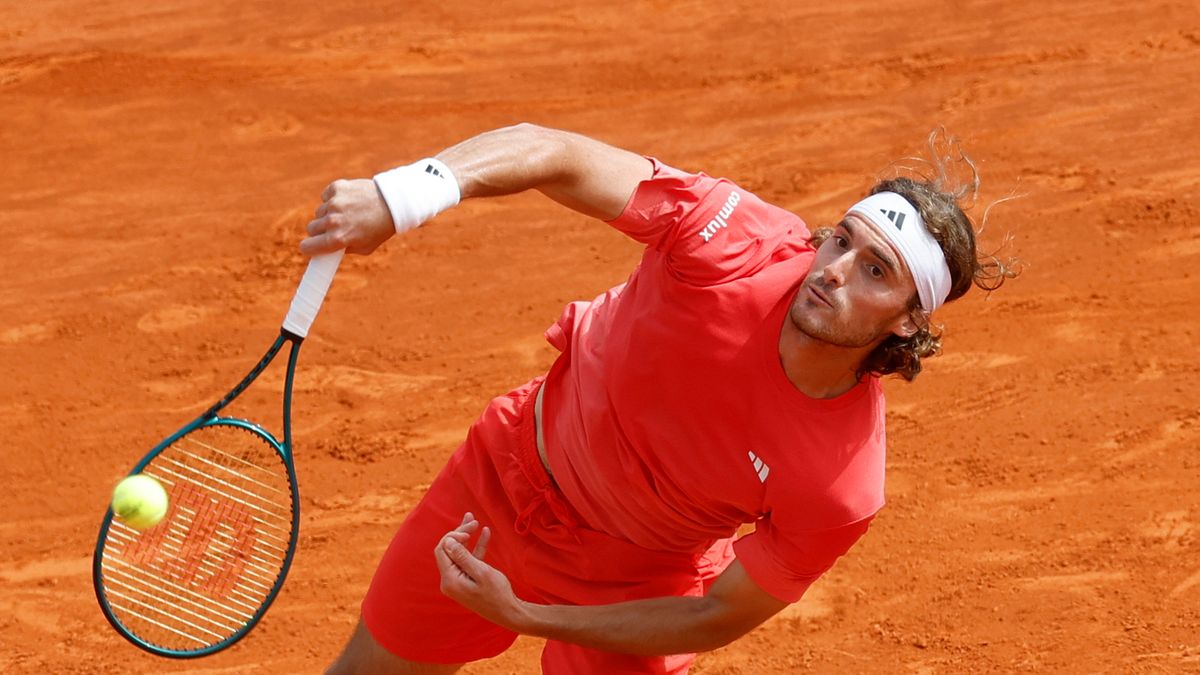 PAP/EPA / Sebastien Nogier / Na zdjęciu: Stefanos Tsitsipas