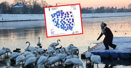 Najmroźniejszy poranek roku? Na mapie pogody wybija się jedno miejsce