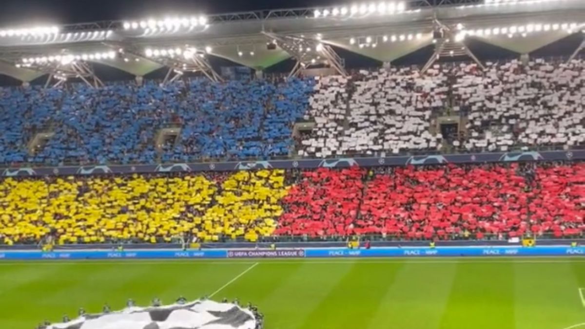 Piękna kartoniada na stadionie Legii