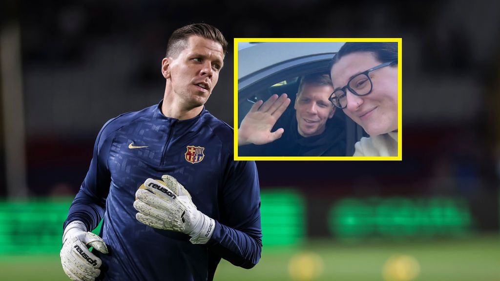 Getty Images / Javier Borrego/Europa Press / Na zdjęciu: Wojciech Szczęsny, w ramce razem z polską fanką