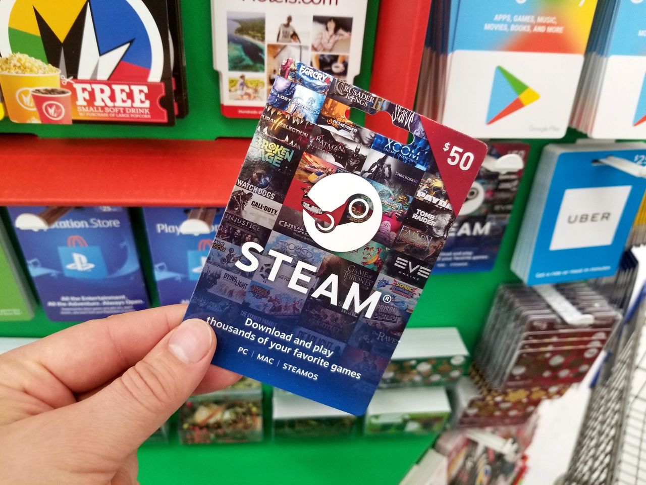 Steam wycofuje fizyczne karty podarunkowe. Powód: fala oszustw