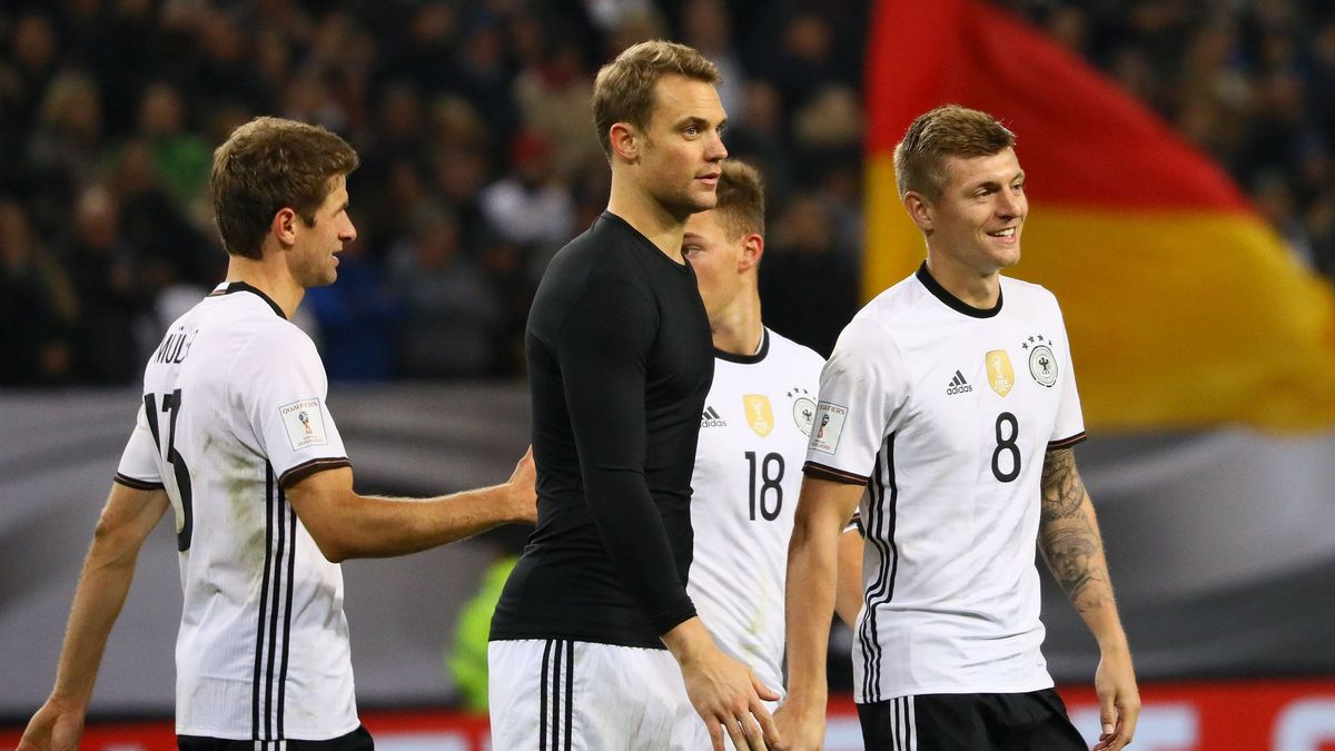 Manuel Neuer i Toni Kross w reprezentacji Niemiec