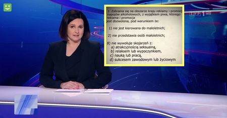 Lektorowi "Wiadomości" to słowo nie przeszło przez gardło. Absurdalna sytuacja