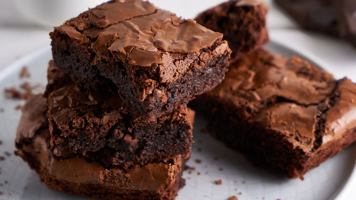 Brownie z bananów ma idealną konsystencję