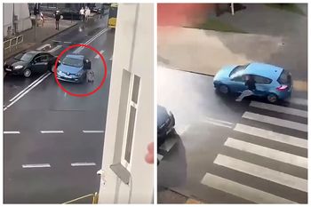 Sceny jak z GTA na Śląsku. Pijany kierowca staranował auta i uciekł