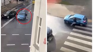 Sceny jak z GTA na Śląsku. Pijany kierowca staranował auta i uciekł