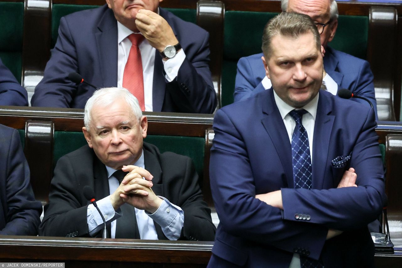 Jarosław Kaczyński i Przemysław Czarnek