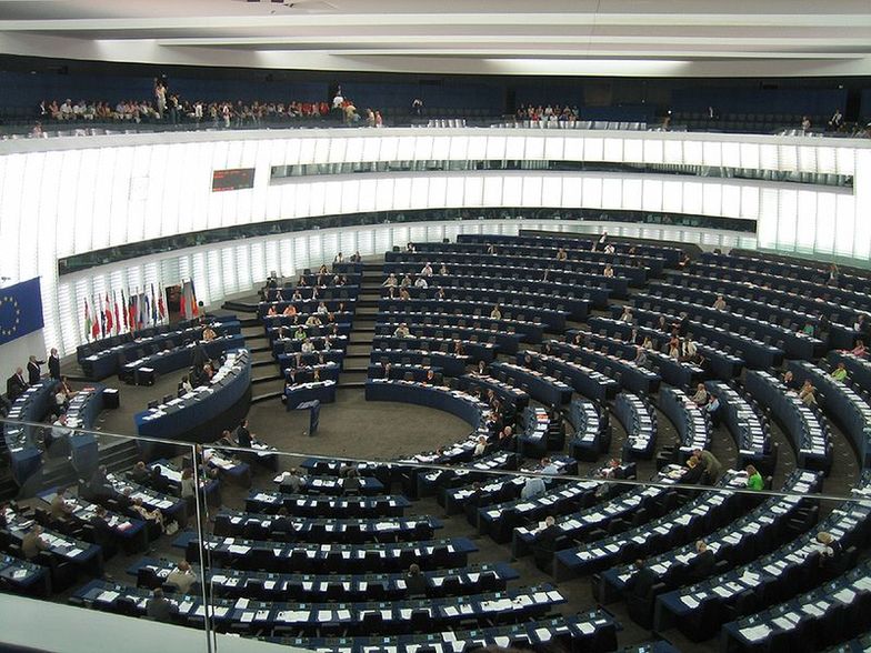 Sala obrad plenarnych PE w Strasburgu</br>