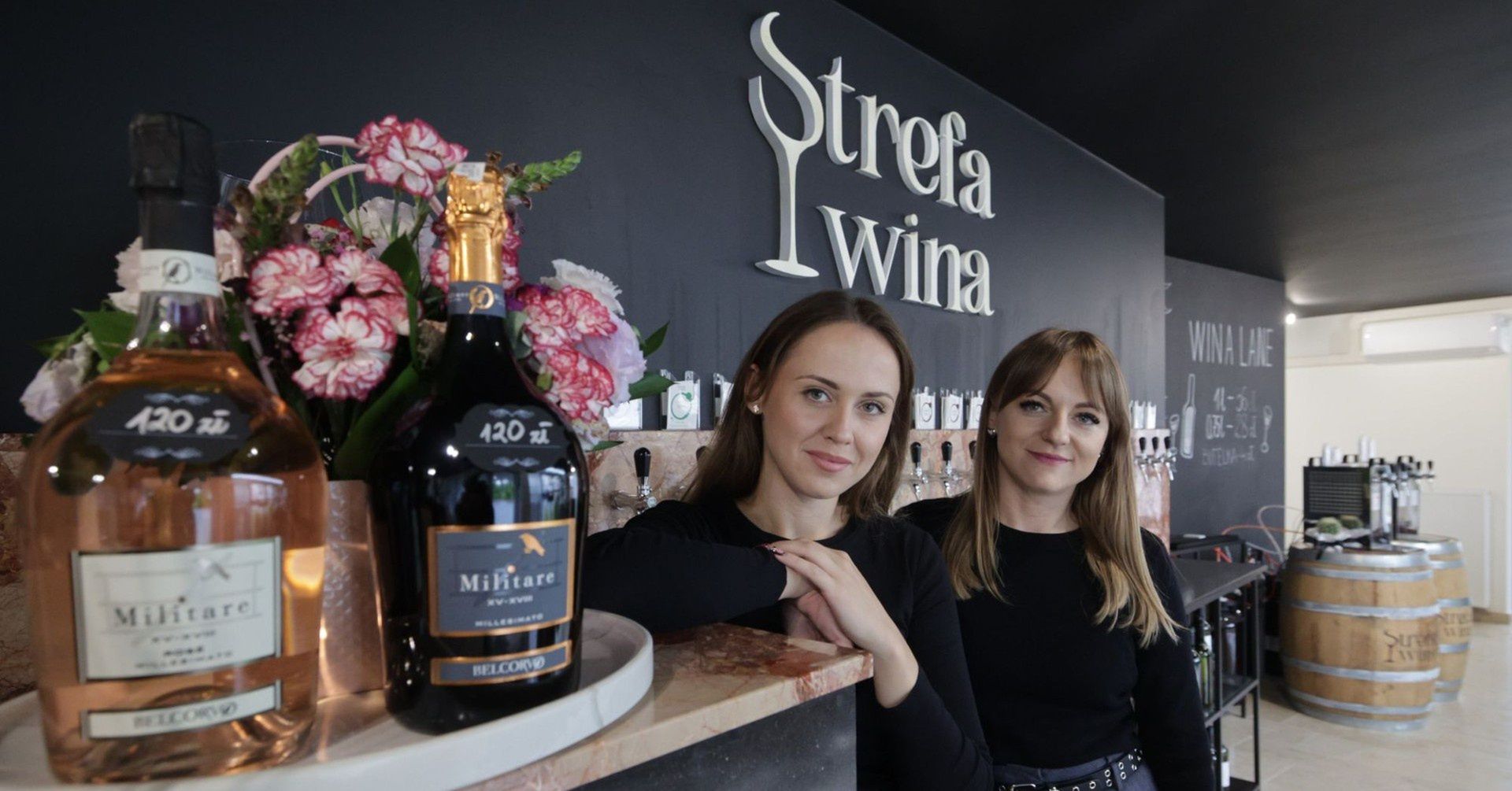 Właścicielki Strefy Wina Lane Wina Kielce – siostry Katarzyna i Monika Książek – dzielą się miłością do włoskich trunków w nowo otwartej rozlewni przy ulicy Niskiej.