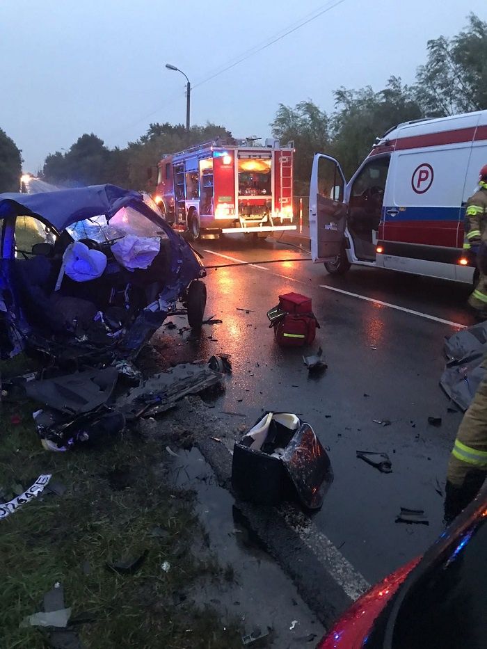 Tragiczny wypadek z udziałem volkswagena i kii w Łęcznej