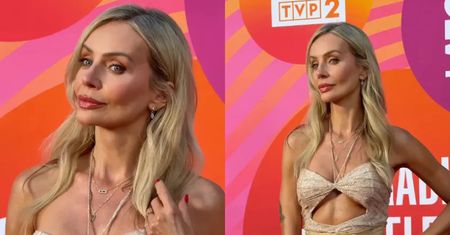 Agnieszka Woźniak-Starak zachwyca w błyszczącej kreacji z wycięciami na "Lecie z Radiem i TVP" (FOTO)