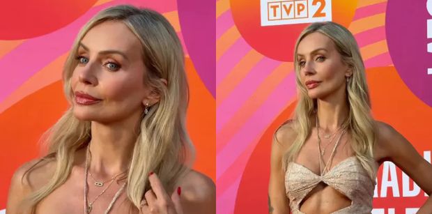 Agnieszka Woźniak-Starak zachwyca w błyszczącej kreacji z wycięciami na "Lecie z Radiem i TVP" (FOTO)