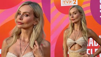 Agnieszka Woźniak-Starak zachwyca w błyszczącej kreacji z wycięciami na "Lecie z Radiem i TVP" (FOTO)