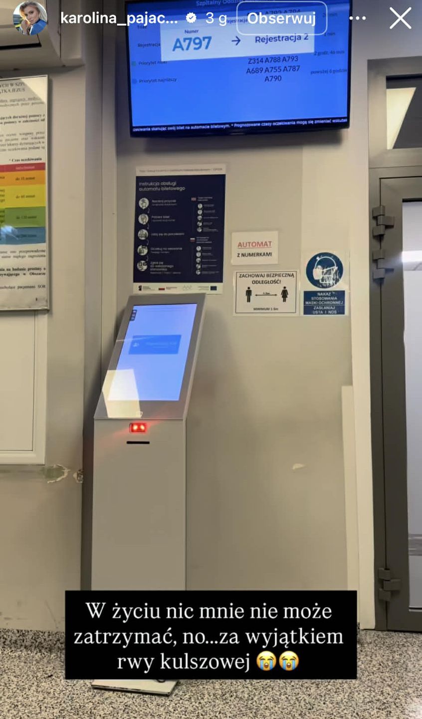 Karolina Pajączkowska psioczy na NFZ