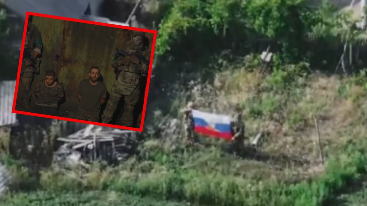 Rosjanie nagrywają filmy inscenizujące zajmowanie miejscowości