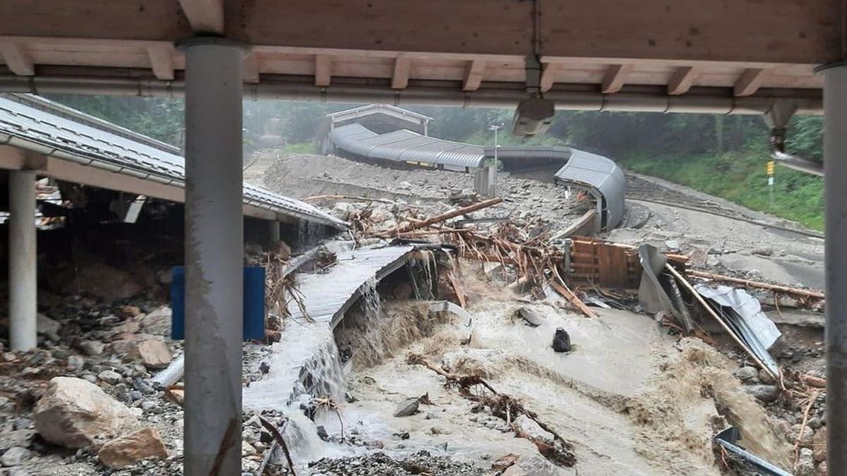 Zdjęcie okładkowe artykułu: Instagram / Felix Loch / Tor w Koenigssee doszczętnie zniszczony przez powódź