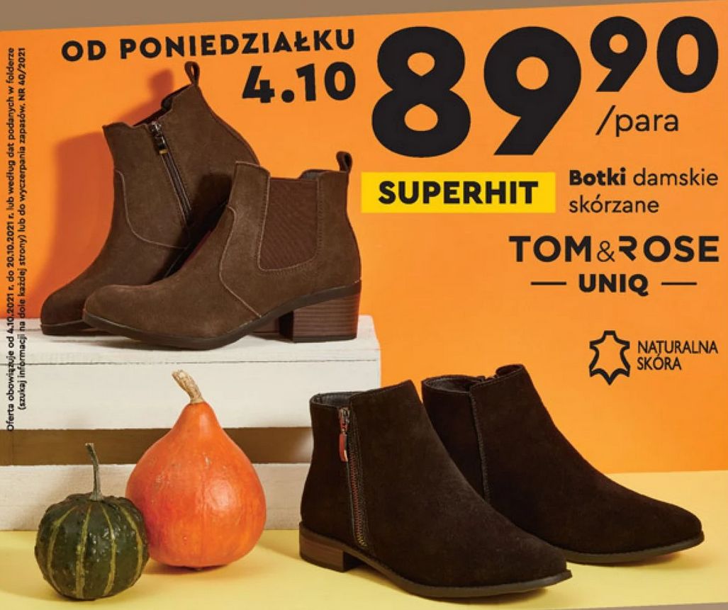 W ofercie Biedronki znalazły się modne botki