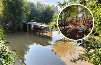 Wrocławskie beach bary już pod wodą. A fala kulminacyjna jeszcze nie nadeszła. "Ten sezon zakończyła powódź"