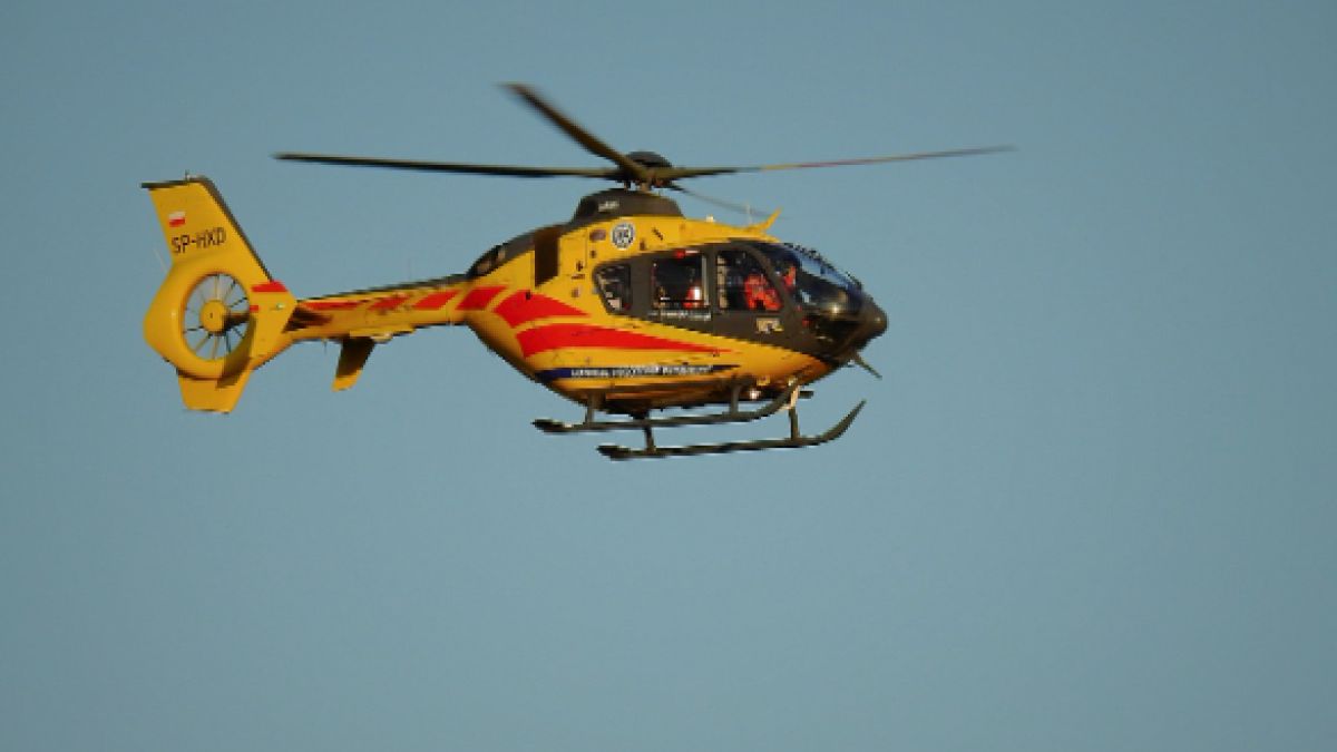 14-latka przetransportowano do jednego z warszawskich szpitali