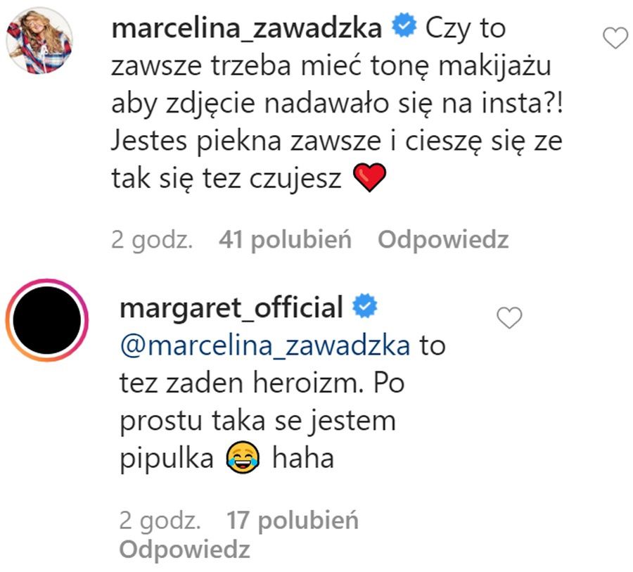 Margaret chwali się nowym tatuażem