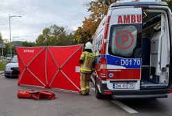 19-latek wjechał w małżeństwo na pasach. Interweniował śmigłowiec