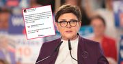 Beata Szydło wściekła na internautów. Poszło o to, co zrobili z jej wpisem na temat 800 plus