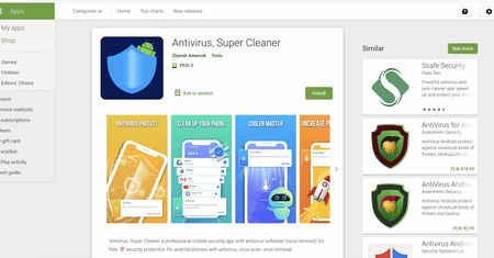 Trojan w Google Play. SharkBot wykryty w aplikacji antywirusowej