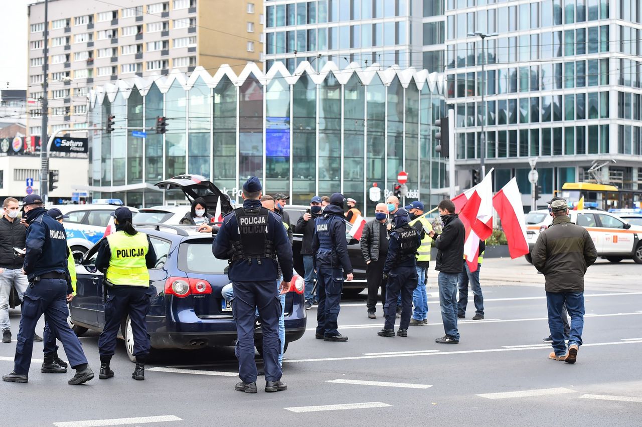Warszawa. Rozpoczął się kolejny protest rolników. Utrudnienia w ruchu