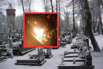 Groźna sytuacja na cmentarzu. Apel strażaków w Boże Narodzenie