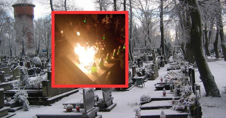 Groźna sytuacja na cmentarzu. Apel strażaków w Boże Narodzenie