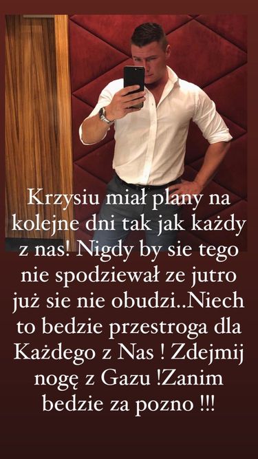 Jola Rutowicz żegna Krzysztofa Chromińskiego