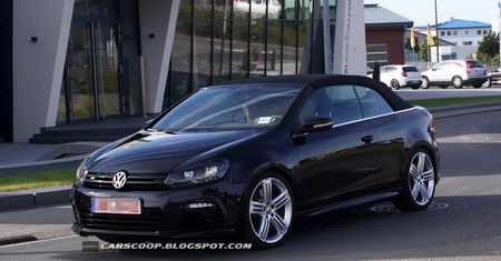 Volkswagen Golf R Cabriolet przyłapany bez żadnego kamuflażu