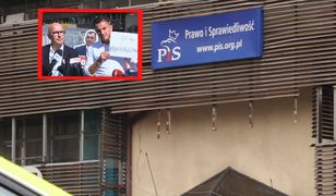 Wyszli dwaj rzecznicy. Incydent przed siedzibą PiS