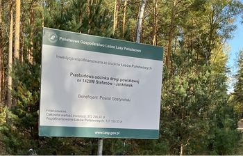 Lasy Państwowe i Powiat Gostyniński połączyły siły. Zakończono ważną inwestycję drogową