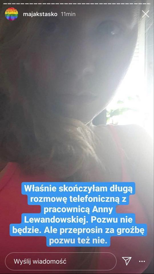 Maja Staśko nie otrzyma pozwu od Anny Lewandowskiej 