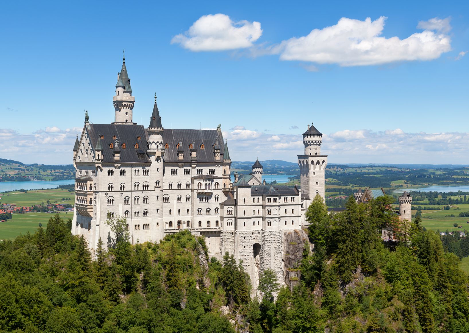 Zamek Neuschwanstein. W jego pobliżu doszło do zbrodni